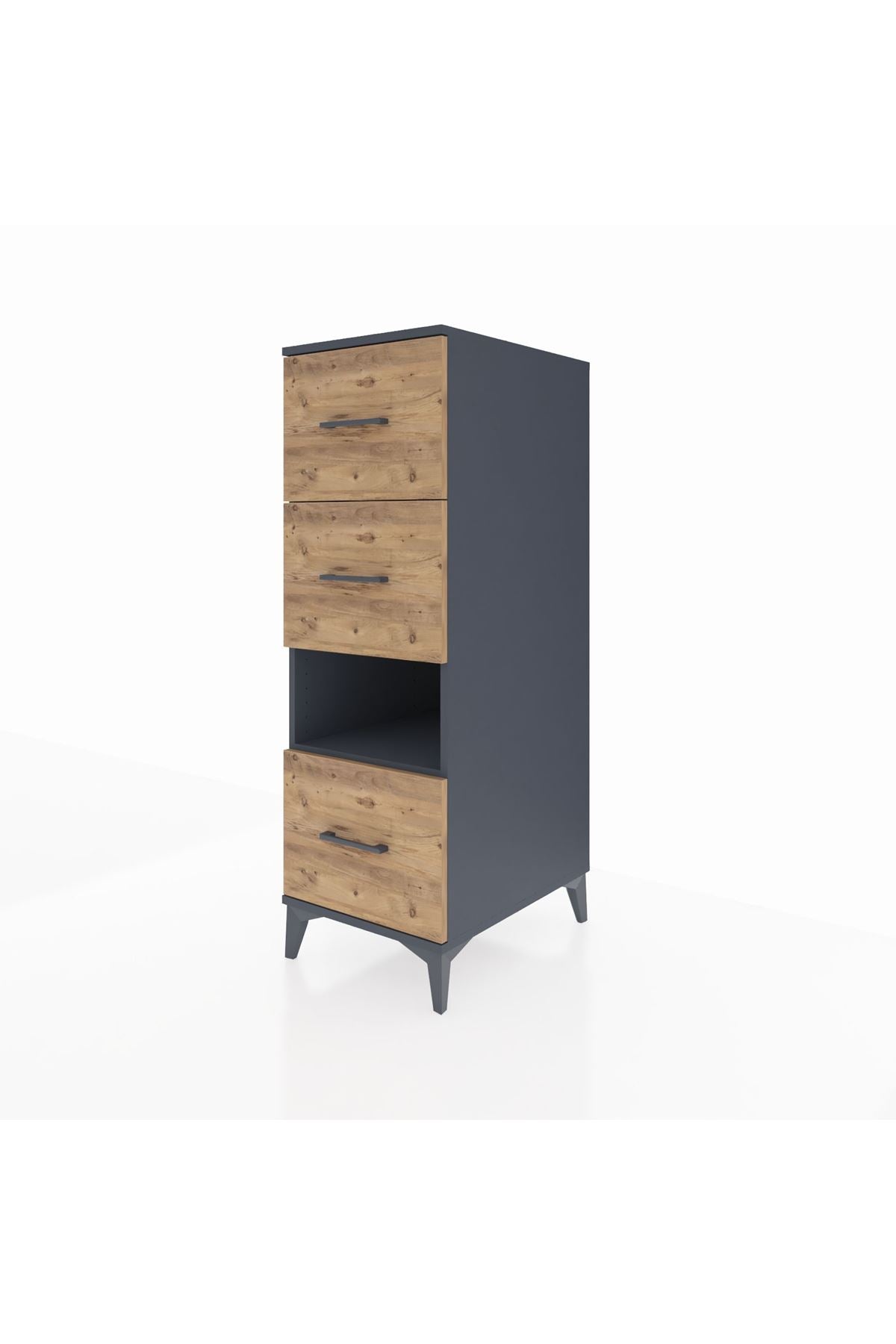 Kronos Dolap Tek Raflı 3 Çekmeceli 44x59x134 - S82M040V6C
