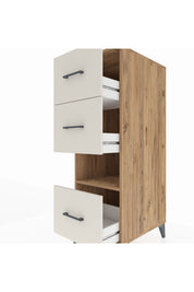 Kronos Dolap Tek Raflı 3 Çekmeceli 44x59x134 - S82M040V7C