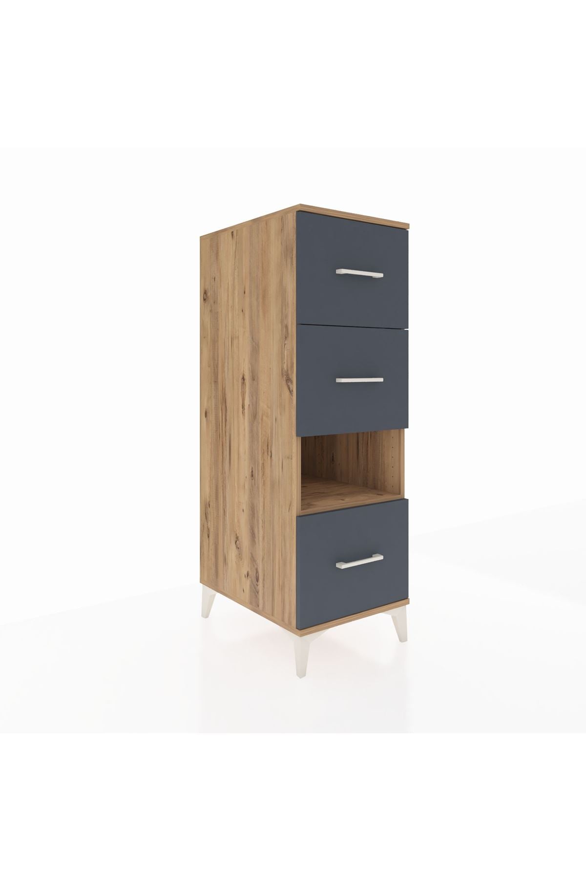 Kronos Dolap Tek Raflı 3 Çekmeceli 44x59x134 - S82M040V8C
