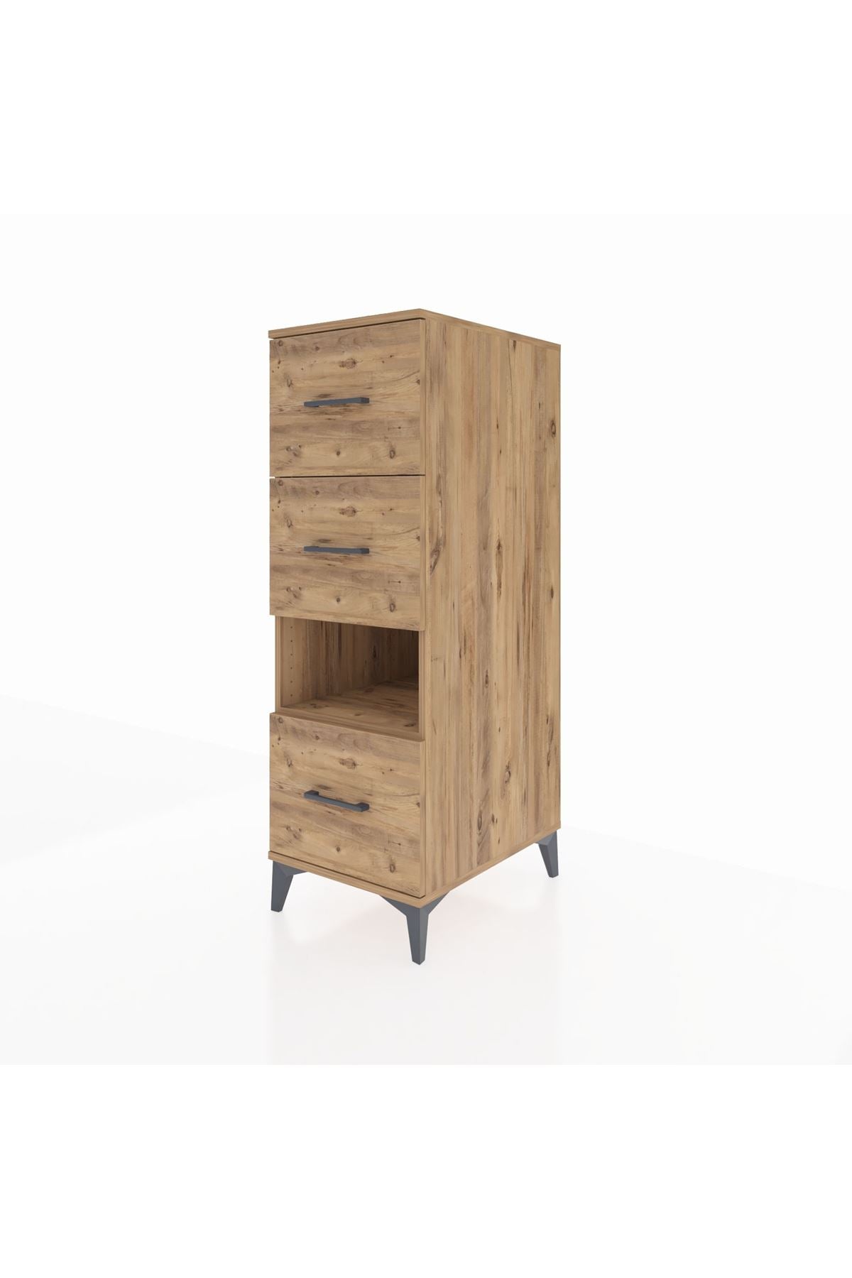 Kronos Dolap Tek Raflı 3 Çekmeceli 44x59x134 - S82M040V9C