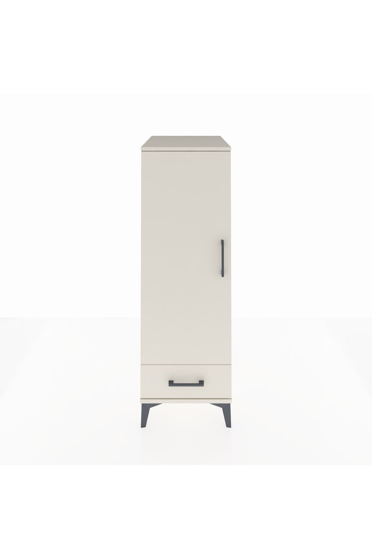 Kronos Dolap 3 Raflı Tek Çekmeceli Tek Kapaklı 44x59x134 - S82M042V1C