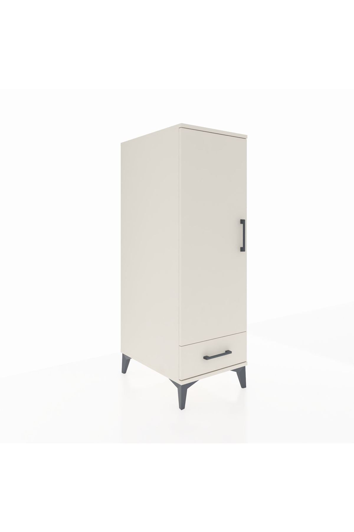 Kronos Dolap 3 Raflı Tek Çekmeceli Tek Kapaklı 44x59x134 - S82M042V1C