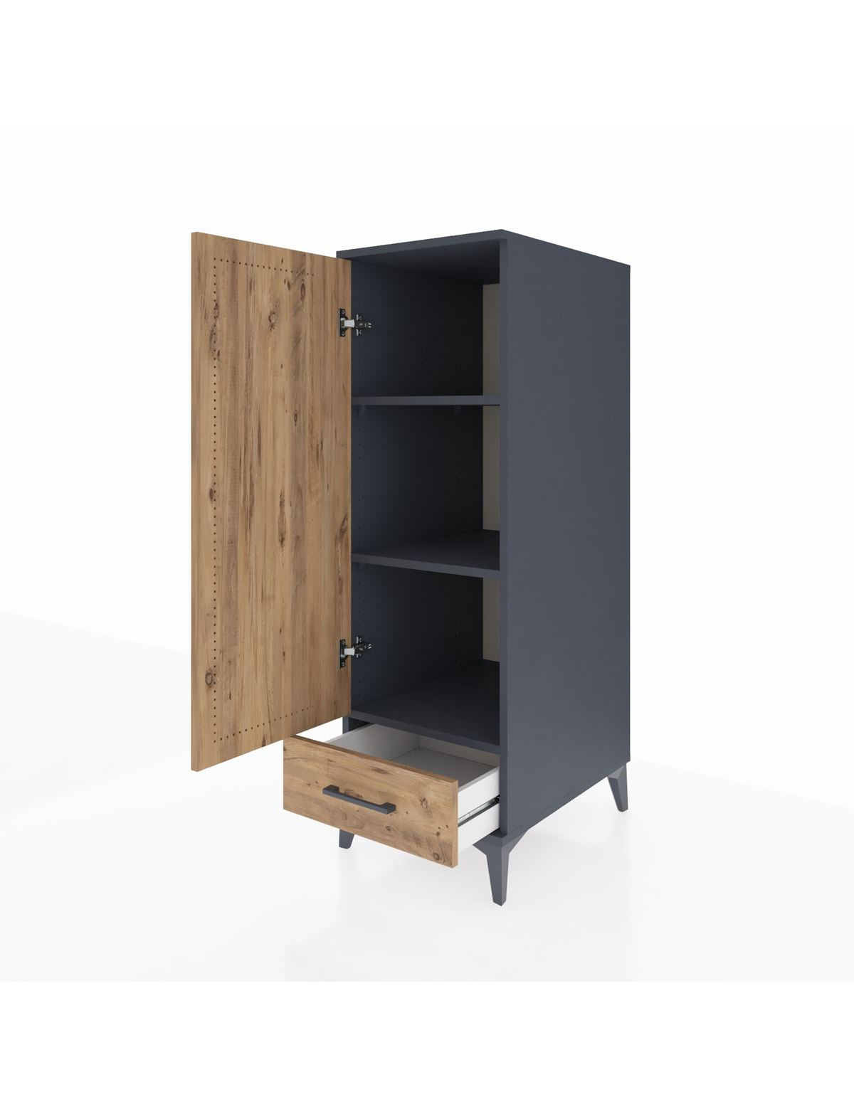 Kronos Dolap 3 Raflı Tek Çekmeceli Tek Kapaklı 44x59x134 - S82M042V6C
