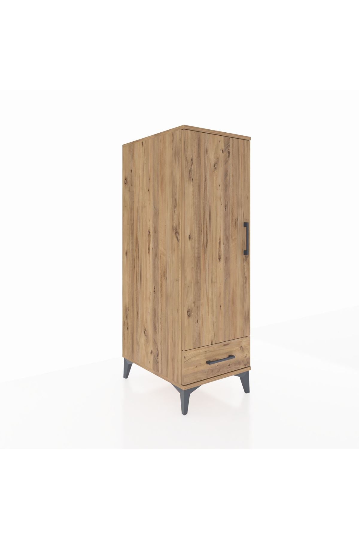 Kronos Dolap 3 Raflı Tek Çekmeceli Tek Kapaklı 44x59x134 - S82M042V9C