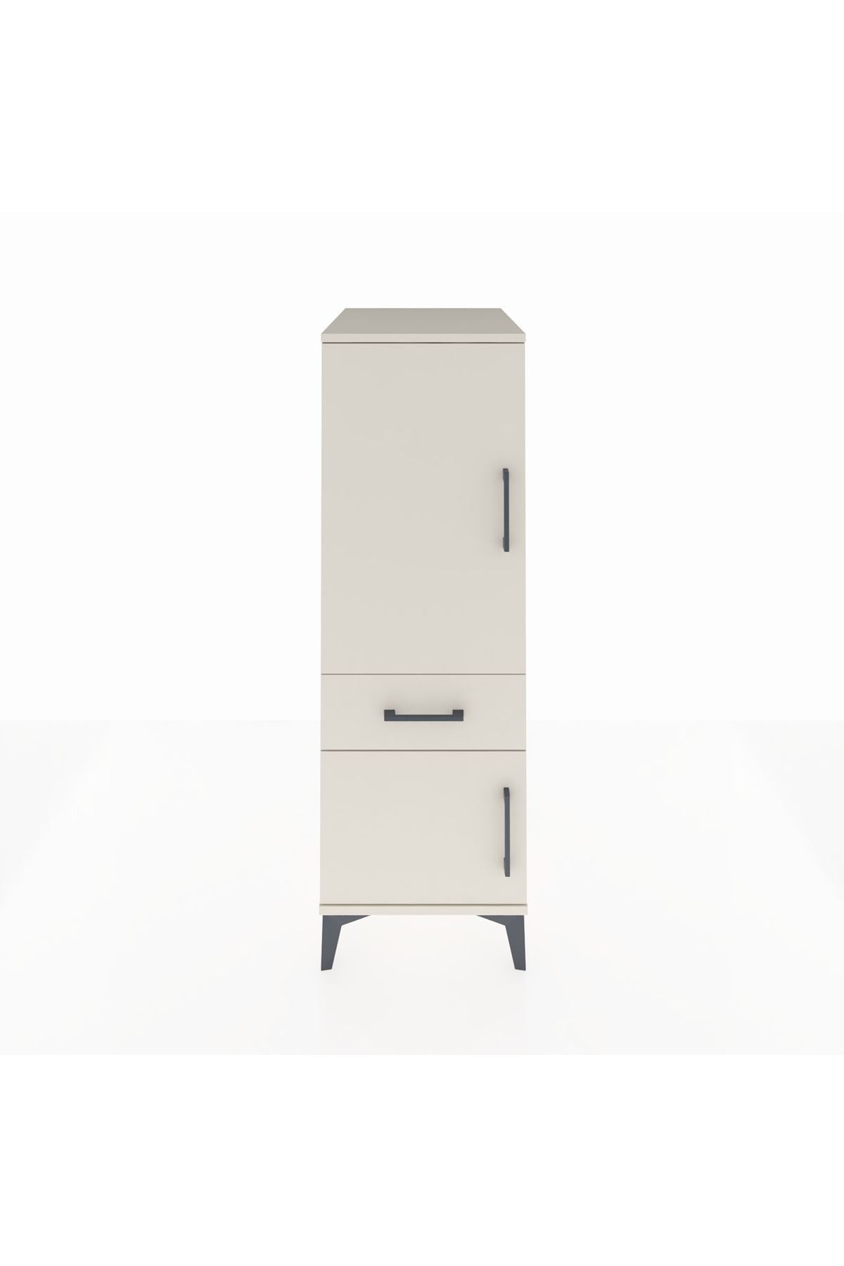 Kronos Dolap 2 Raflı Tek Çekmeceli 2 Kapaklı 44x59x134 - S82M043V1C
