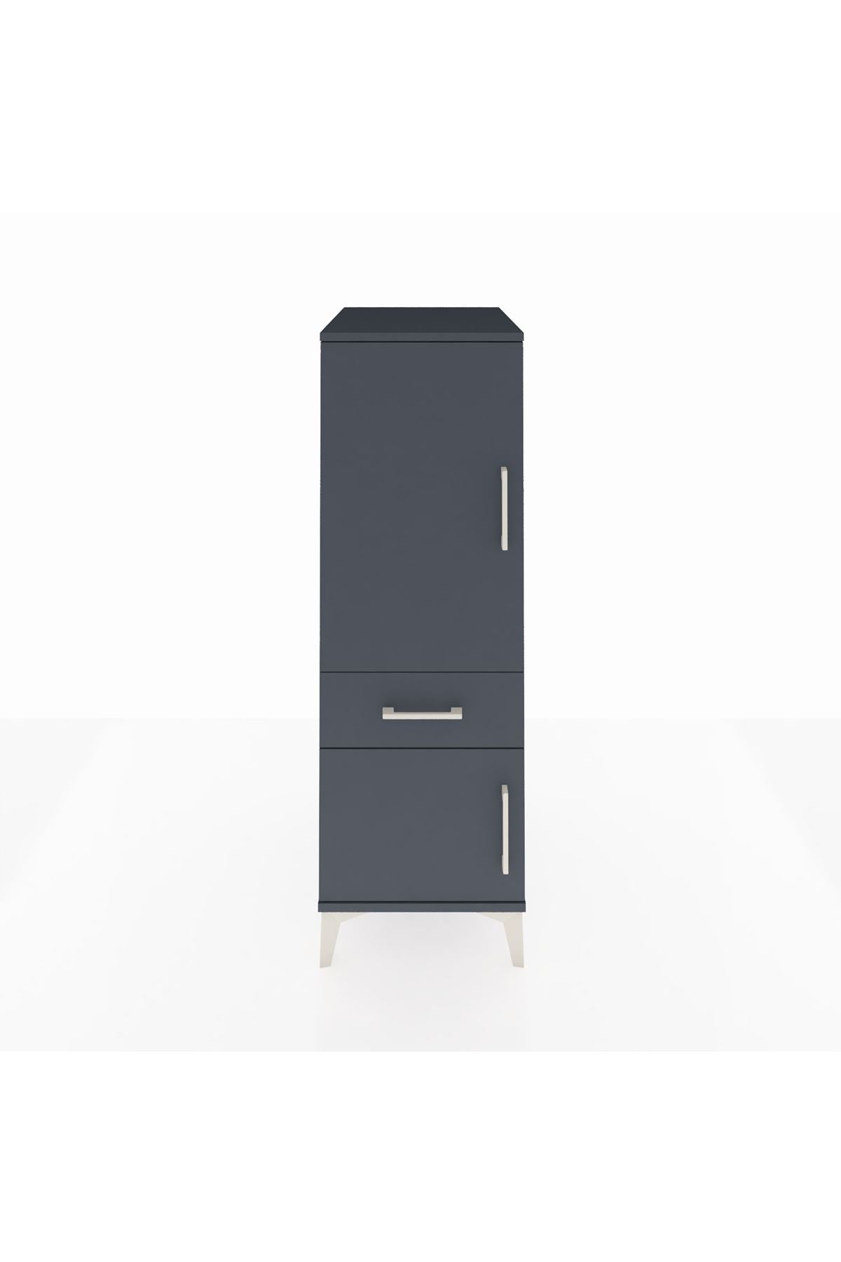Kronos Dolap 2 Raflı Tek Çekmeceli 2 Kapaklı 44x59x134 - S82M043V5C