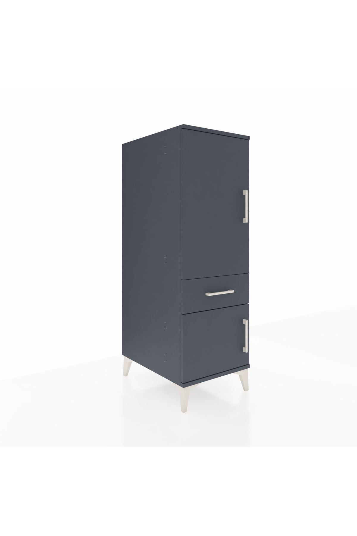 Kronos Dolap 2 Raflı Tek Çekmeceli 2 Kapaklı 44x59x134 - S82M043V5C