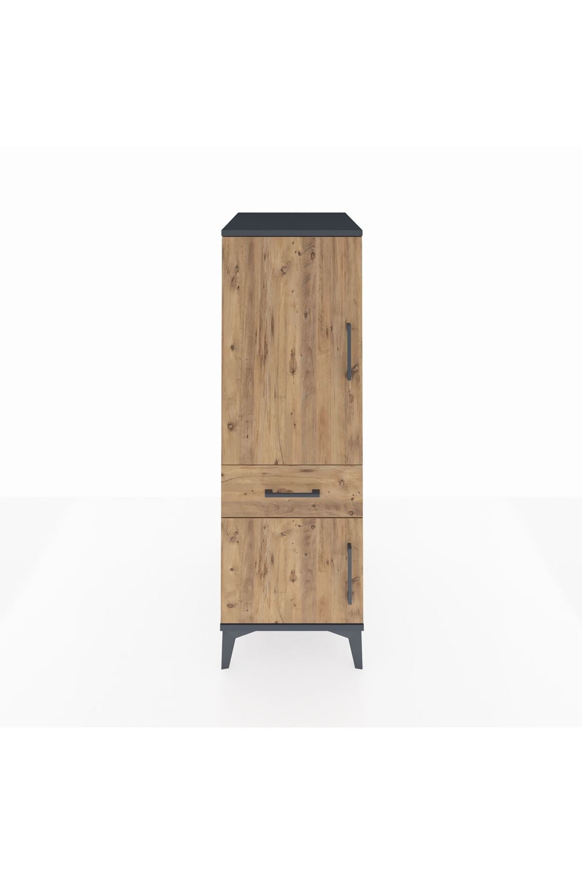 Kronos Dolap 2 Raflı Tek Çekmeceli 2 Kapaklı 44x59x134 - S82M043V6C
