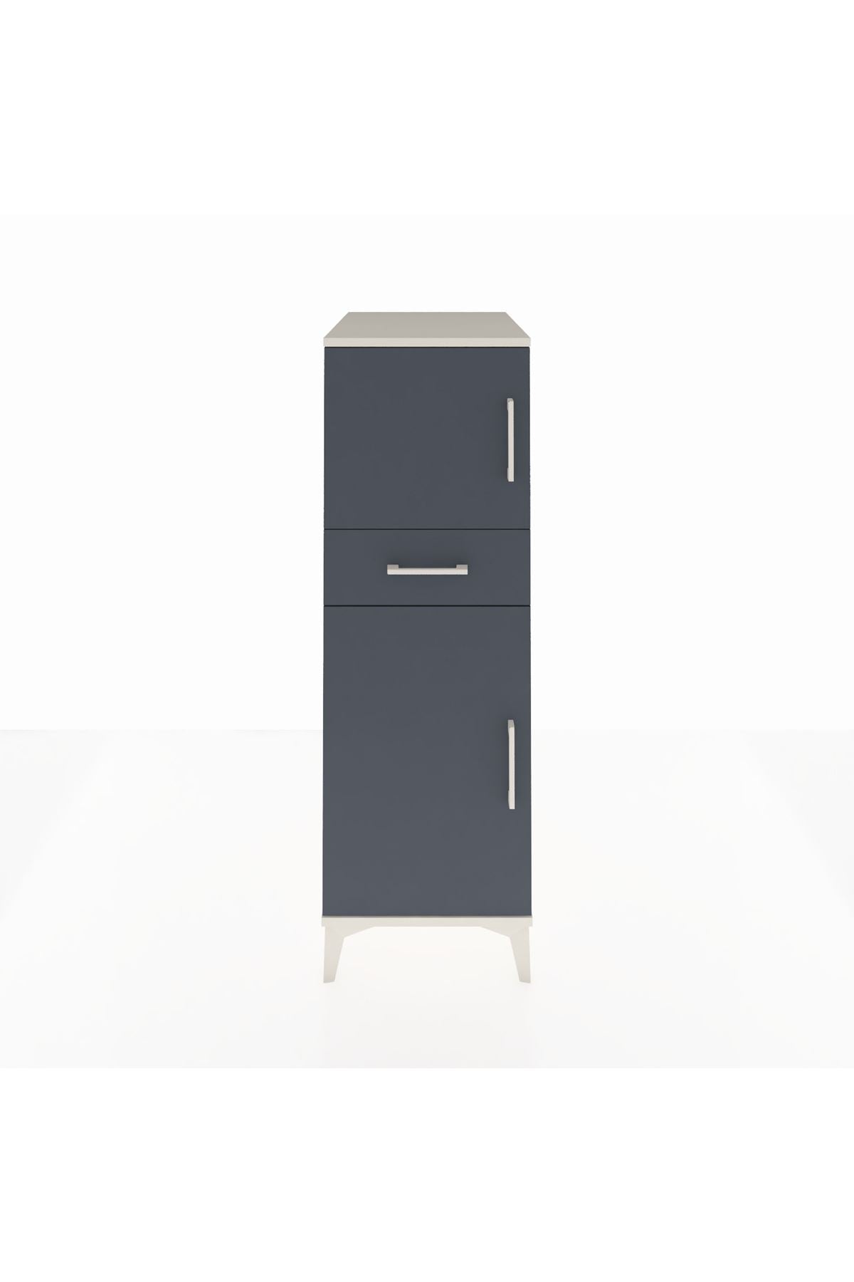 Kronos Dolap 2 Raflı Tek Çekmeceli 2 Kapaklı 44x59x134 - S82M044V2C