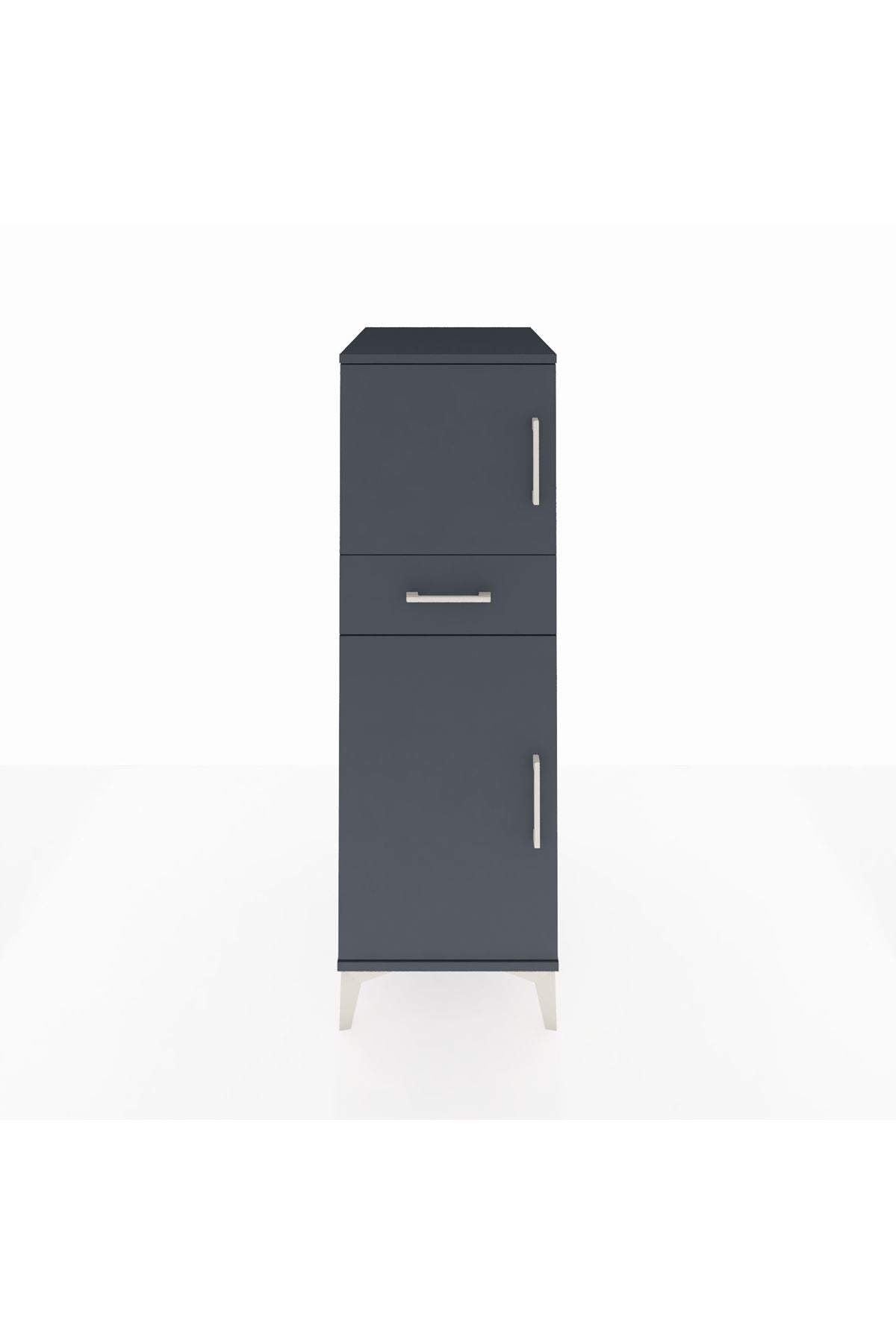 Kronos Dolap 2 Raflı Tek Çekmeceli 2 Kapaklı 44x59x134 - S82M044V5C