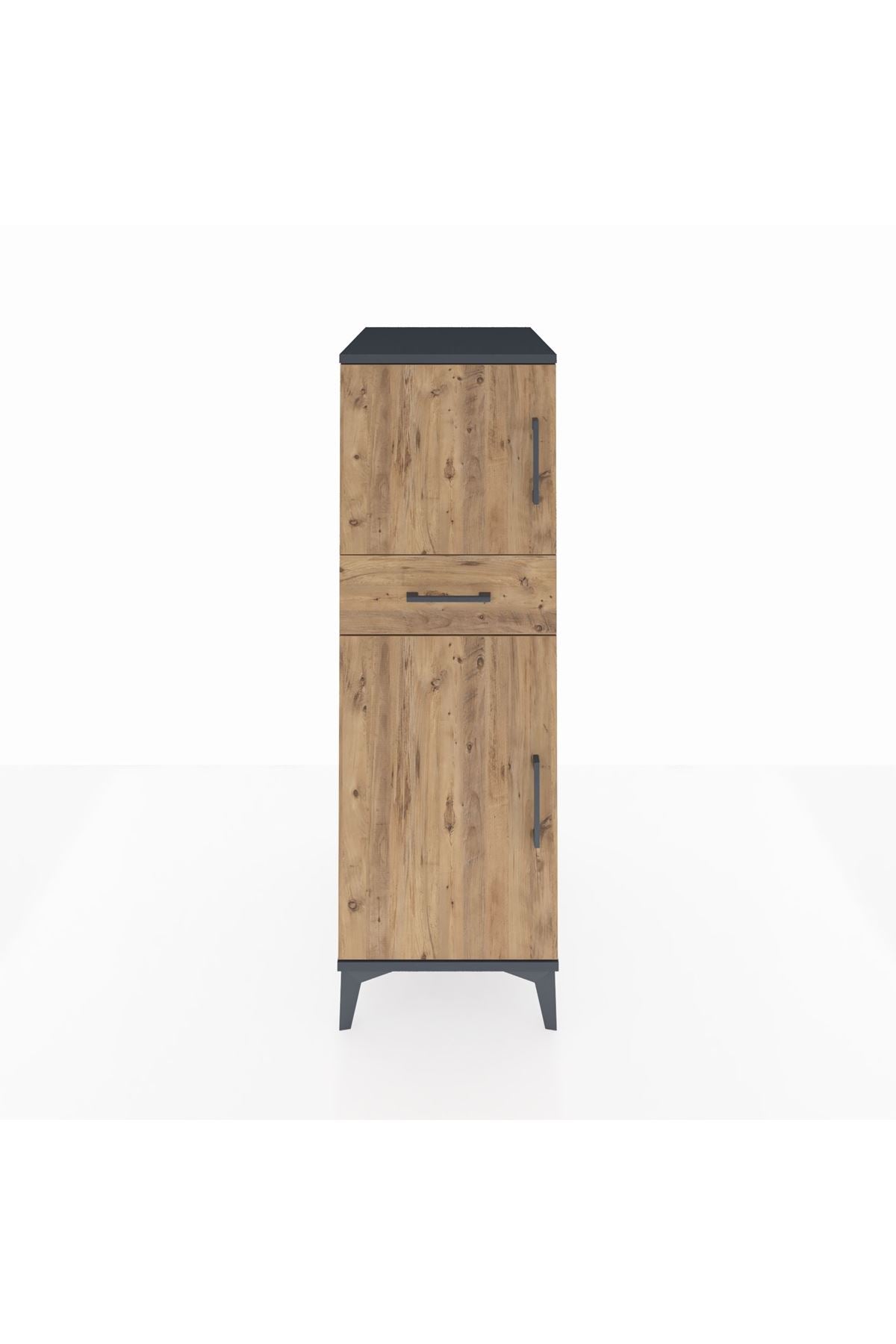 Kronos Dolap 2 Raflı Tek Çekmeceli 2 Kapaklı 44x59x134 - S82M044V6C