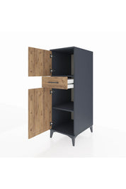 Kronos Dolap 2 Raflı Tek Çekmeceli 2 Kapaklı 44x59x134 - S82M044V6C