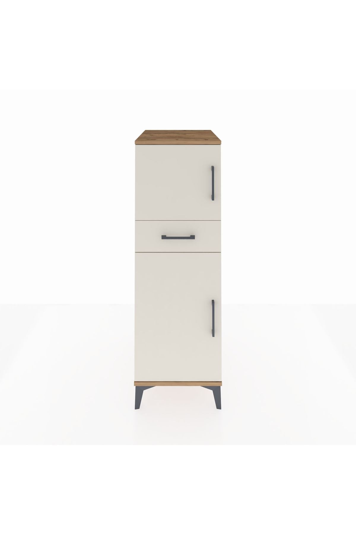 Kronos Dolap 2 Raflı Tek Çekmeceli 2 Kapaklı 44x59x134 - S82M044V7C