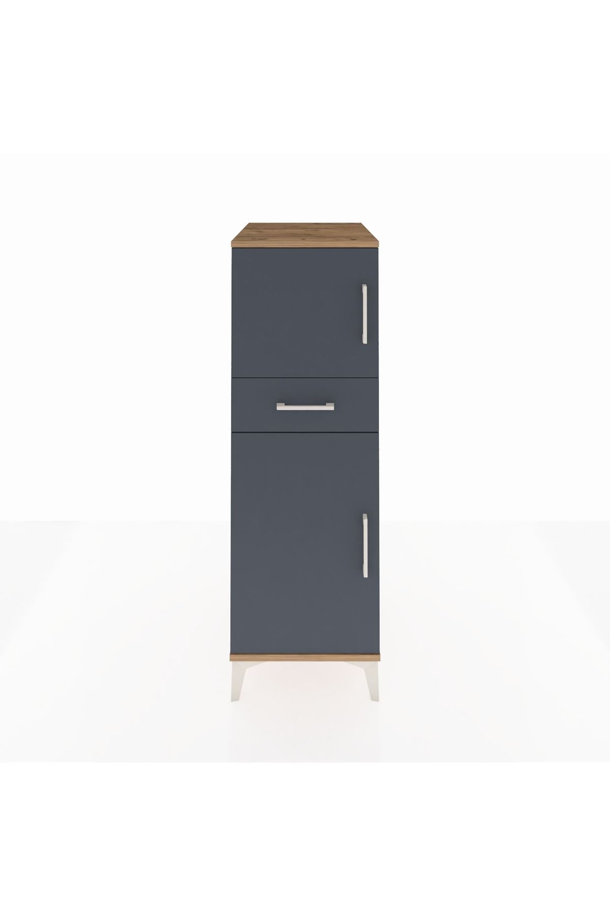 Kronos Dolap 2 Raflı Tek Çekmeceli 2 Kapaklı 44x59x134 - S82M044V8C