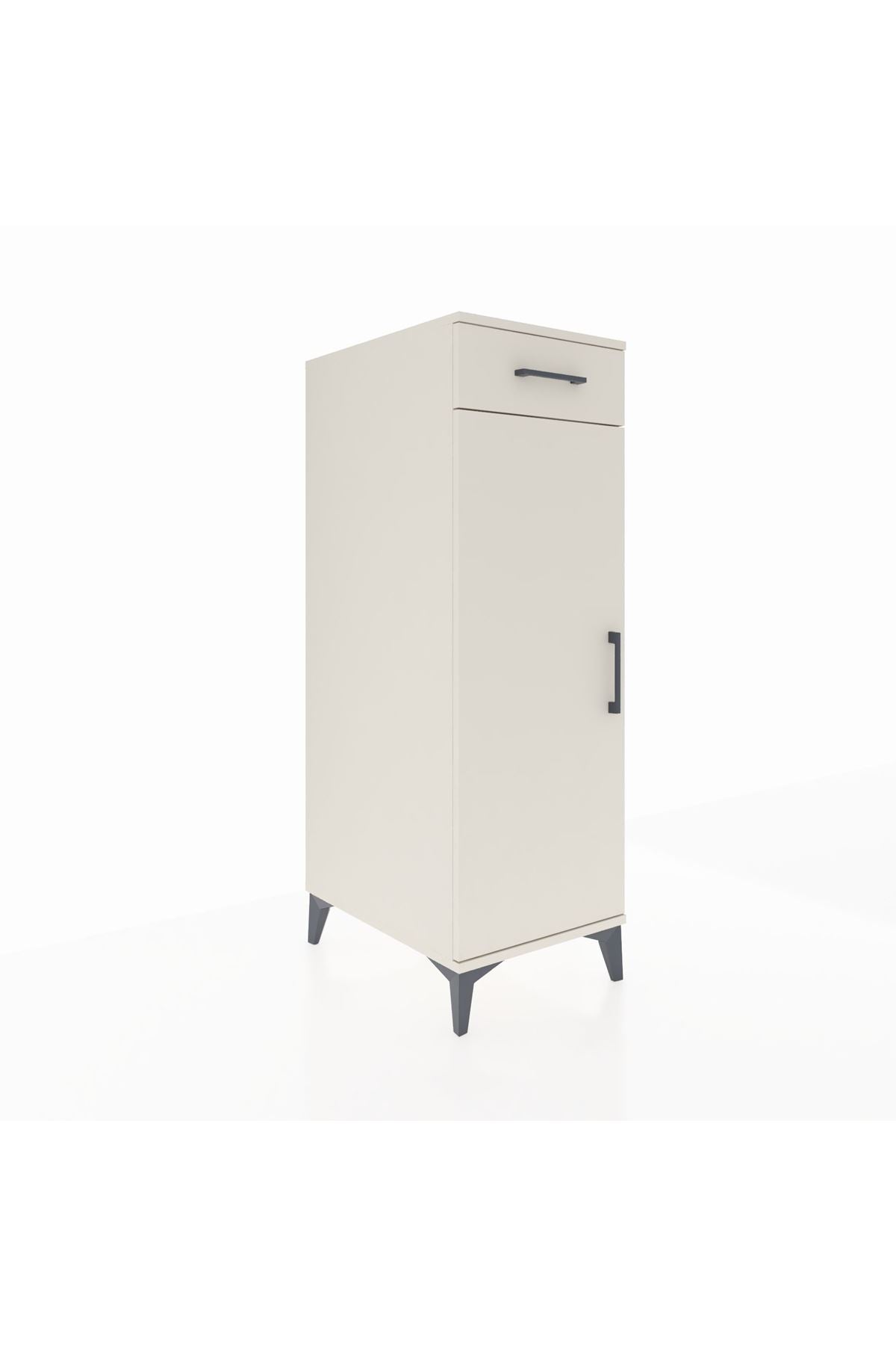 Kronos Dolap 2 Raflı Tek Çekmeceli Tek Kapaklı 44x59x134 - S82M045V1C