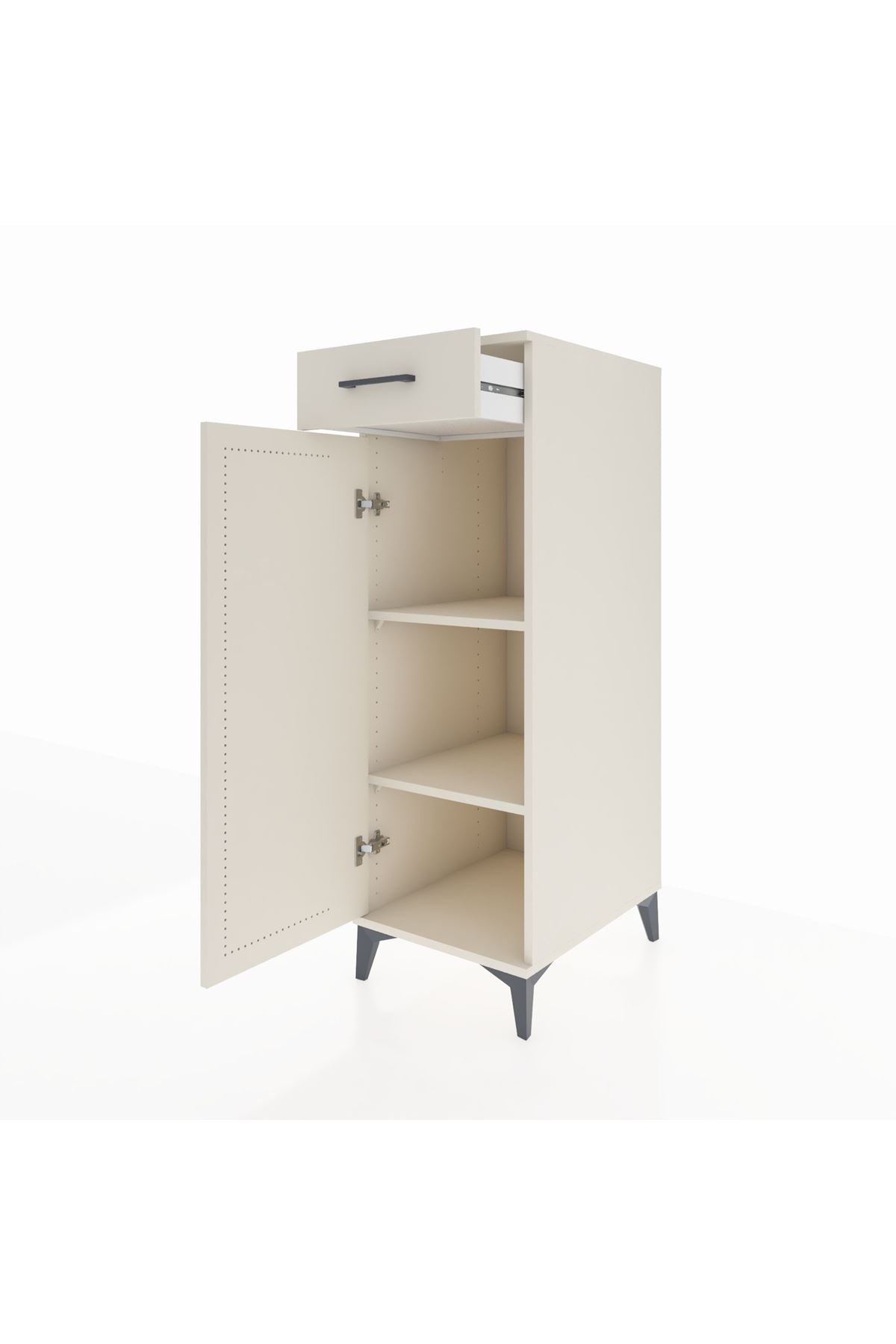 Kronos Dolap 2 Raflı Tek Çekmeceli Tek Kapaklı 44x59x134 - S82M045V1C