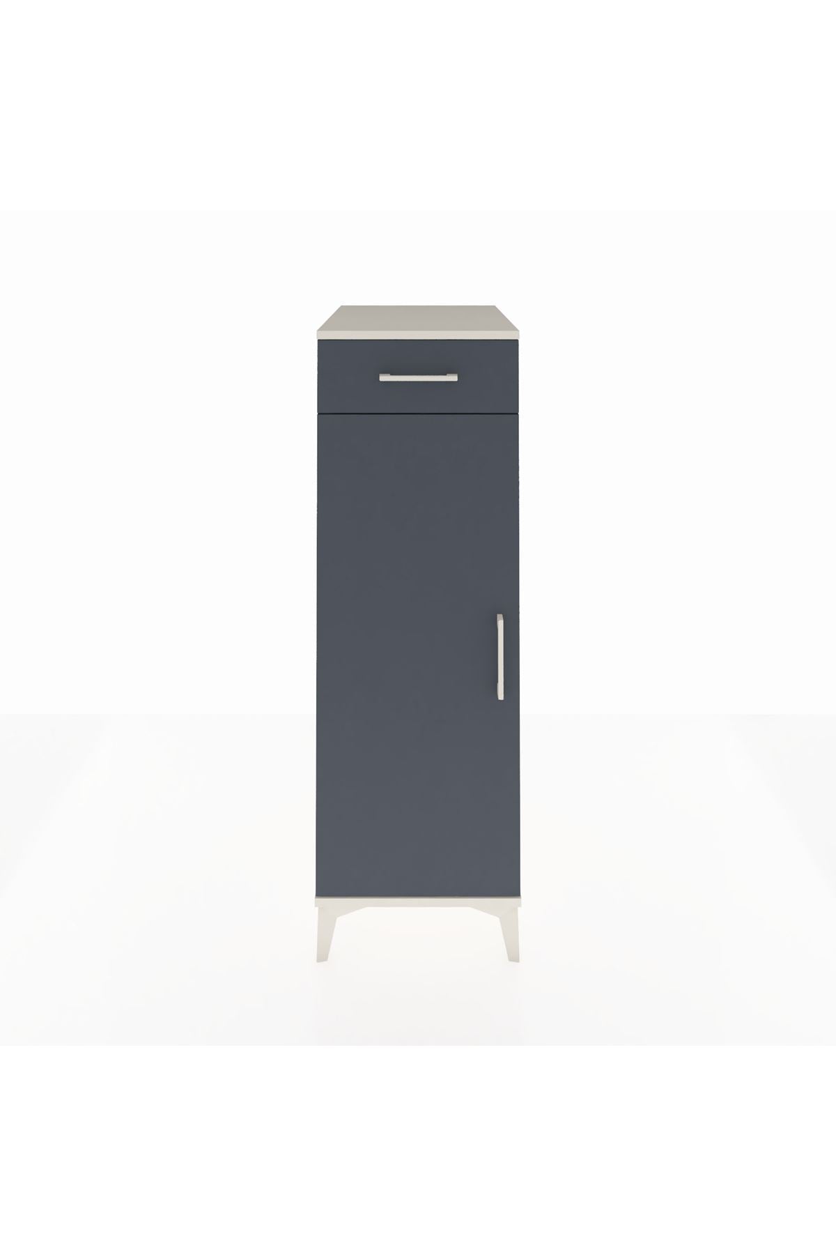 Kronos Dolap 2 Raflı Tek Çekmeceli Tek Kapaklı 44x59x134 - S82M045V2C