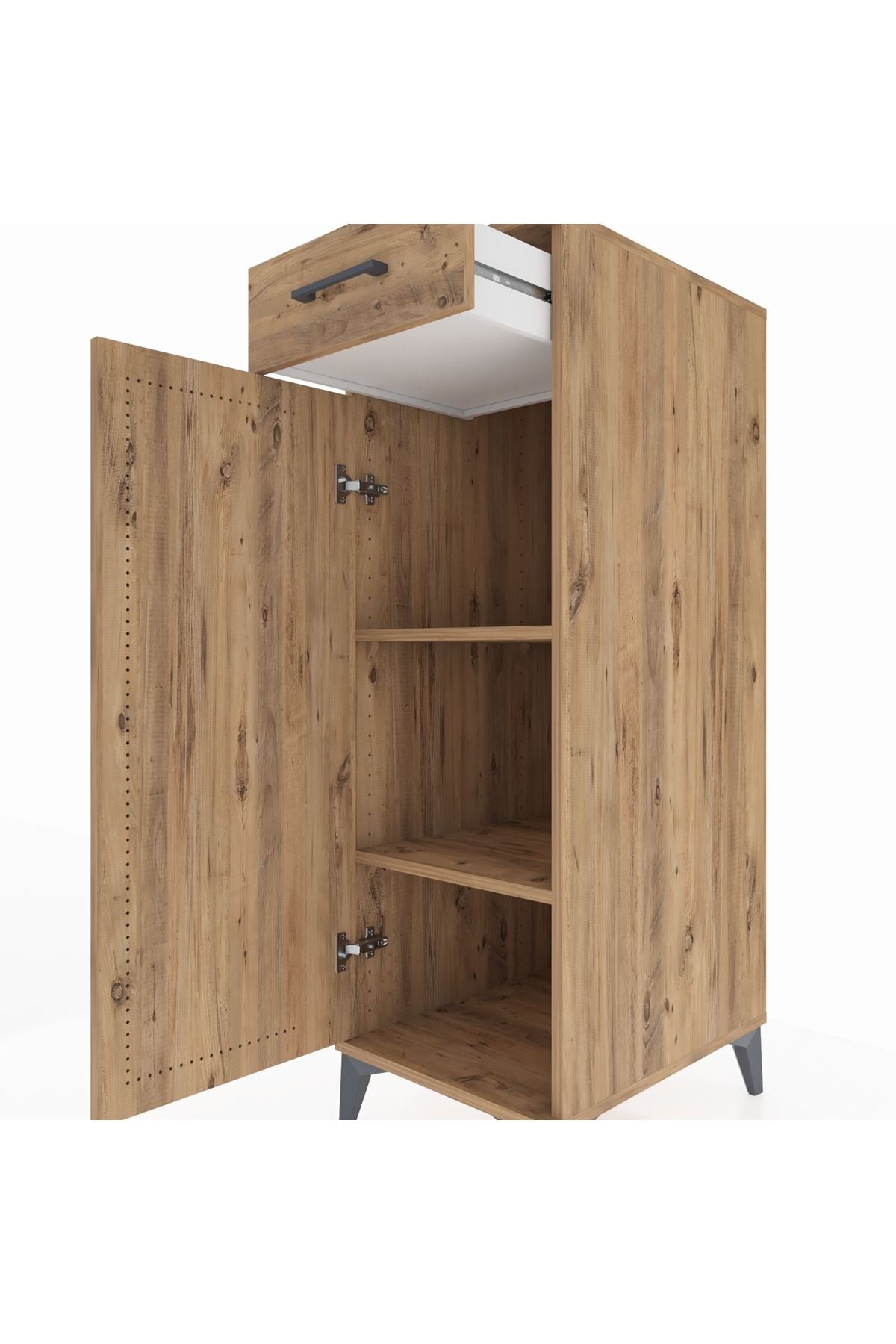 Kronos Dolap 2 Raflı Tek Çekmeceli Tek Kapaklı 44x59x134 - S82M045V9C