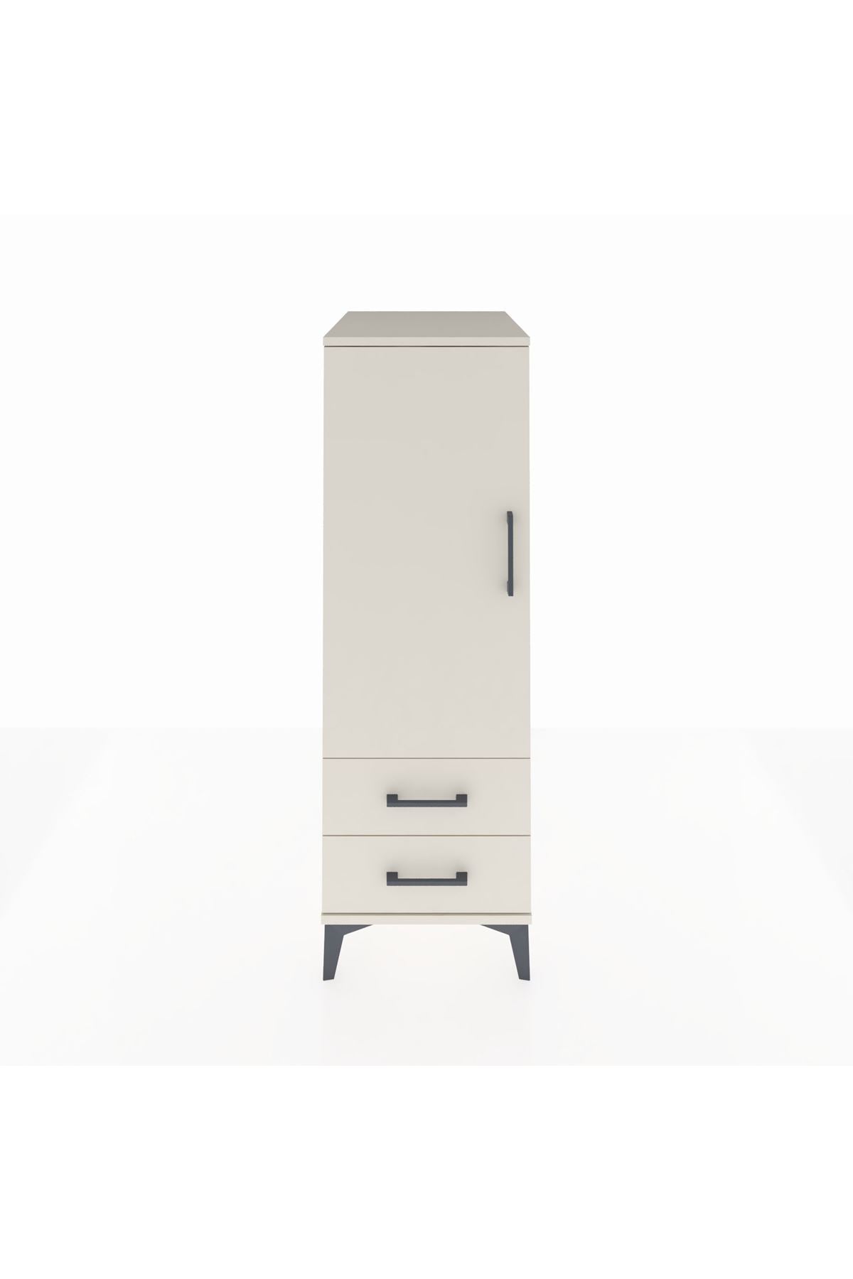 Kronos Dolap 3 Raflı 2 Çekmeceli Tek Kapaklı 44x59x134 - S82M046V1C