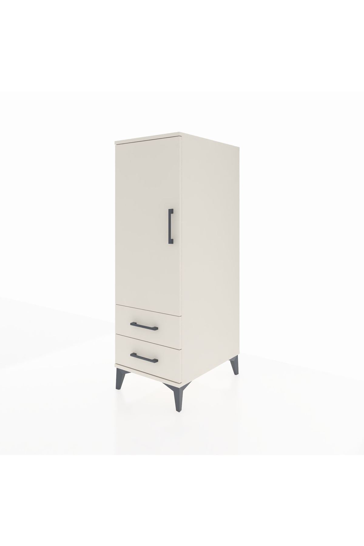 Kronos Dolap 3 Raflı 2 Çekmeceli Tek Kapaklı 44x59x134 - S82M046V1C