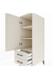 Kronos Dolap 3 Raflı 2 Çekmeceli Tek Kapaklı 44x59x134 - S82M046V1C