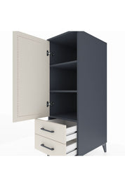 Kronos Dolap 3 Raflı 2 Çekmeceli Tek Kapaklı 44x59x134 - S82M046V4C