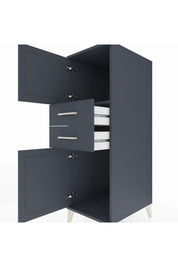 Kronos Dolap Tek Raflı 2 Çekmeceli 2 Kapaklı 44x59x134 - S82M047V5C