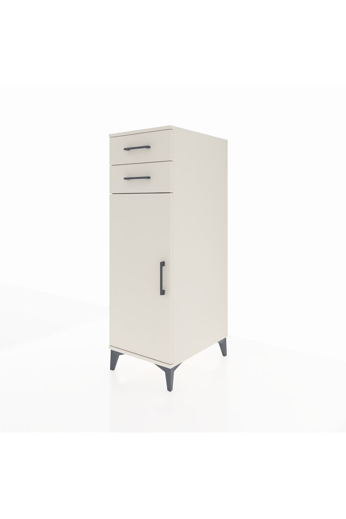 Kronos Dolap 2 Raflı 2 Çekmeceli Tek Kapaklı 44x59x134 - S82M048V1C