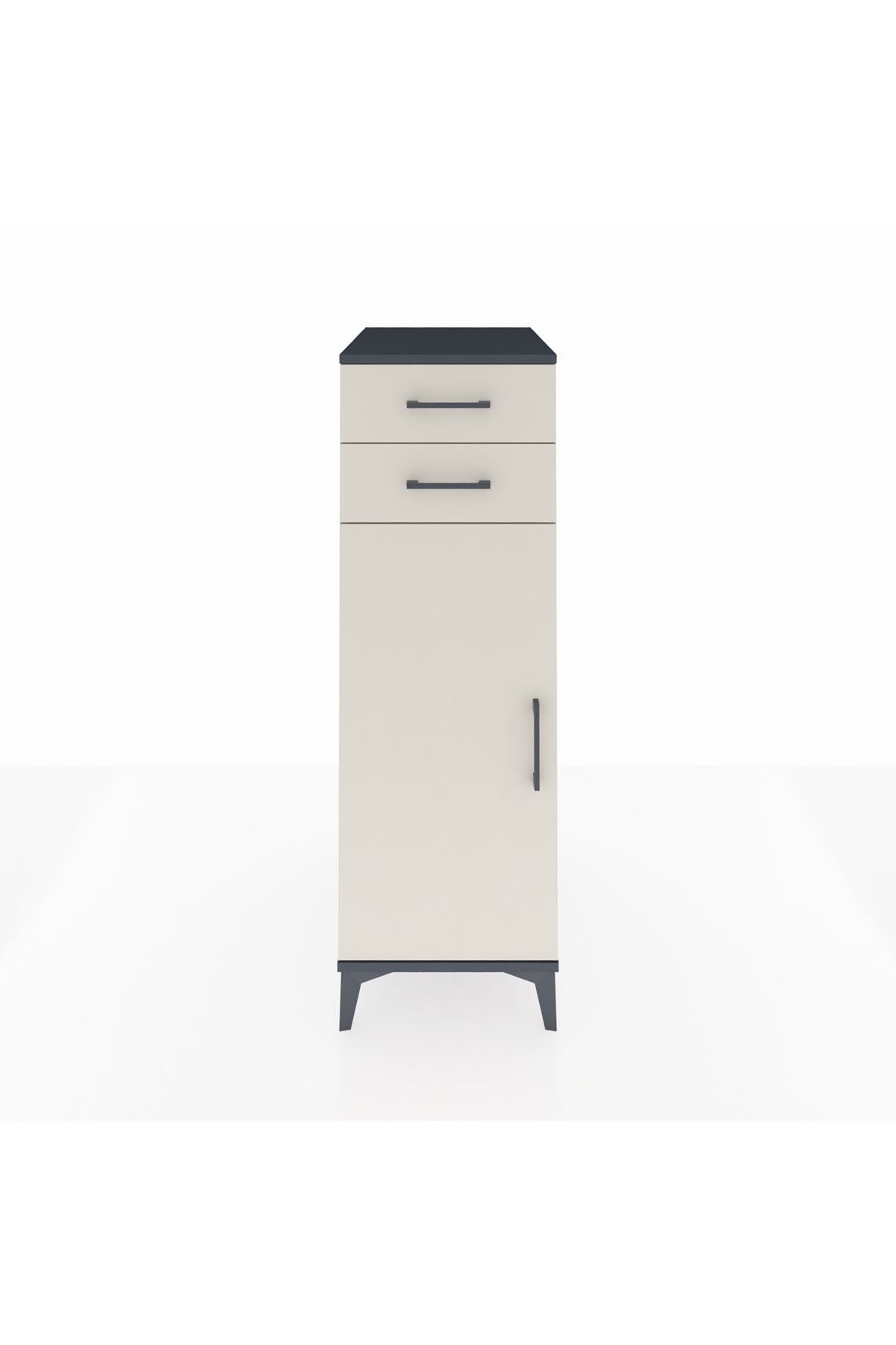 Kronos Dolap 2 Raflı 2 Çekmeceli Tek Kapaklı 44x59x134 - S82M048V4C