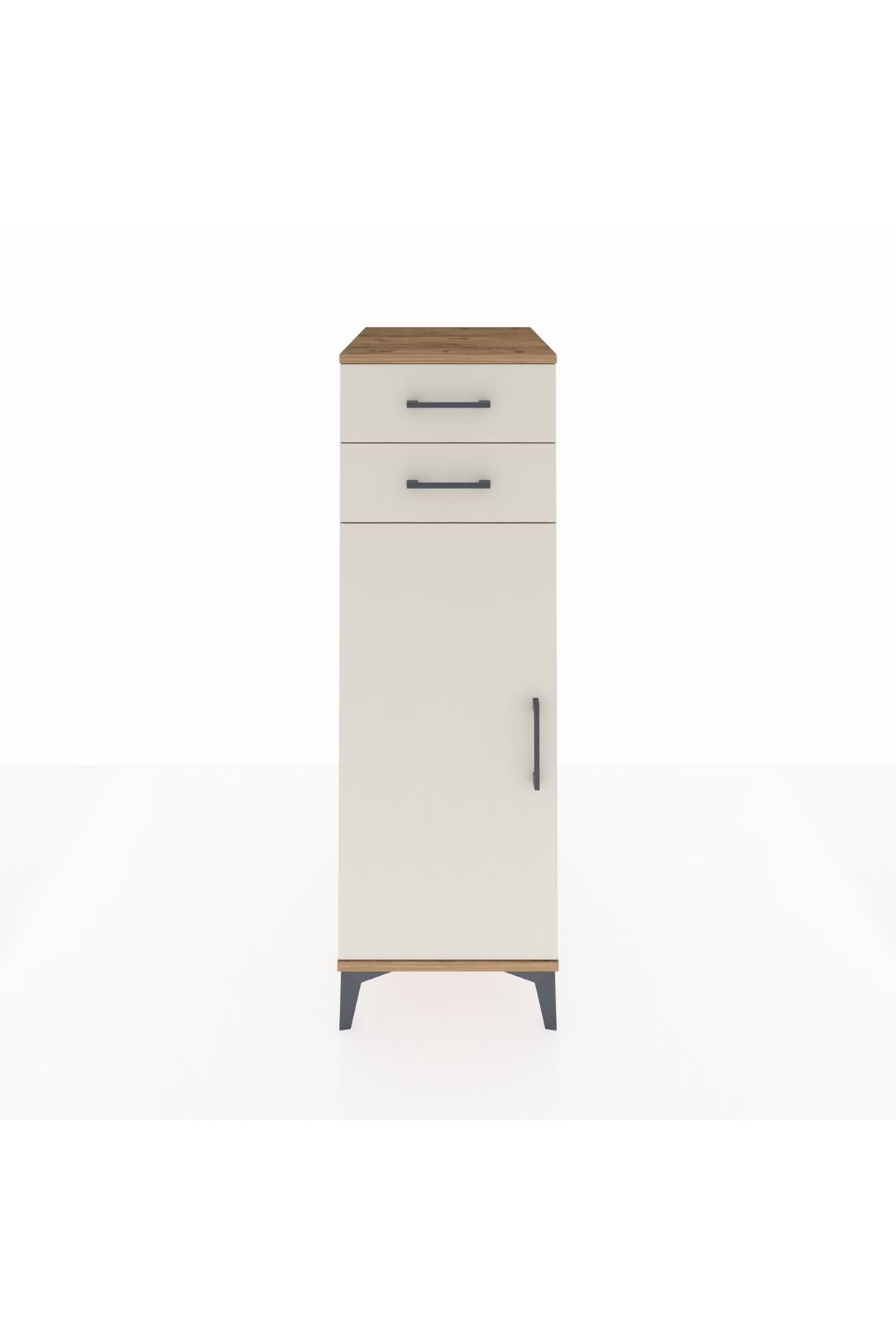 Kronos Dolap 2 Raflı 2 Çekmeceli Tek Kapaklı 44x59x134 - S82M048V7C
