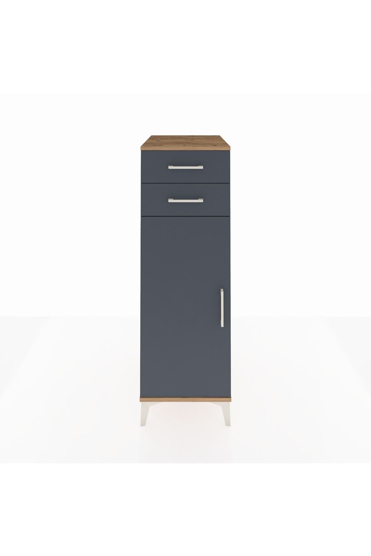 Kronos Dolap 2 Raflı 2 Çekmeceli Tek Kapaklı 44x59x134 - S82M048V8C