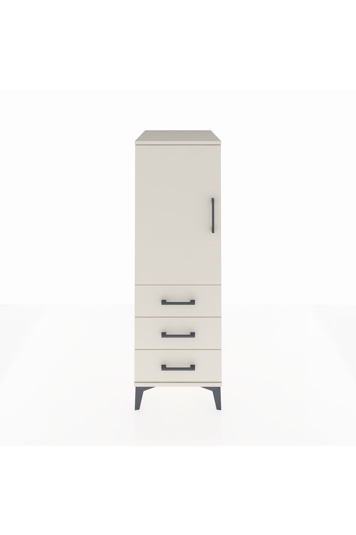 Kronos Dolap 2 Raflı 3 Çekmeceli Tek Kapaklı 44x59x134 - S82M049V1C