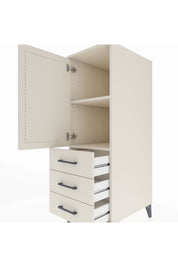 Kronos Dolap 2 Raflı 3 Çekmeceli Tek Kapaklı 44x59x134 - S82M049V1C