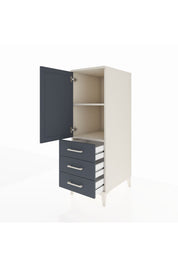 Kronos Dolap 2 Raflı 3 Çekmeceli Tek Kapaklı 44x59x134 - S82M049V2C
