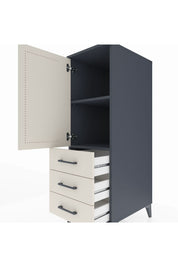 Kronos Dolap 2 Raflı 3 Çekmeceli Tek Kapaklı 44x59x134 - S82M049V4C