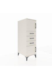 Kronos Dolap Tek Raflı 3 Çekmeceli 2 Kapaklı 44x59x134 - S82M051V1C