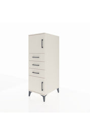 Kronos Dolap Tek Raflı 3 Çekmeceli 2 Kapaklı 44x59x134 - S82M051V1C