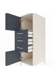 Kronos Dolap Tek Raflı 3 Çekmeceli 2 Kapaklı 44x59x134 - S82M051V2C
