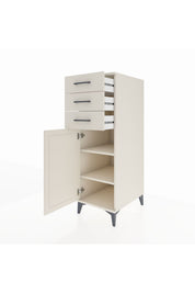 Kronos Dolap 2 Raflı 3 Çekmeceli Tek Kapaklı 44x59x134 - S82M052V1C