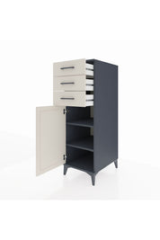 Kronos Dolap 2 Raflı 3 Çekmeceli Tek Kapaklı 44x59x134 - S82M052V4C