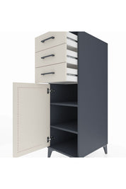 Kronos Dolap 2 Raflı 3 Çekmeceli Tek Kapaklı 44x59x134 - S82M052V4C