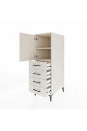 Kronos Dolap 2 Raflı 4 Çekmeceli Tek Kapaklı 44x59x134 - S82M053V1C