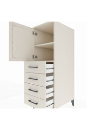 Kronos Dolap 2 Raflı 4 Çekmeceli Tek Kapaklı 44x59x134 - S82M053V1C