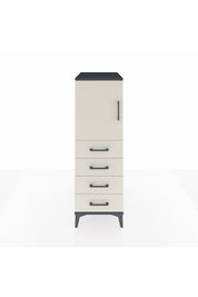 Kronos Dolap 2 Raflı 4 Çekmeceli Tek Kapaklı 44x59x134 - S82M053V4C
