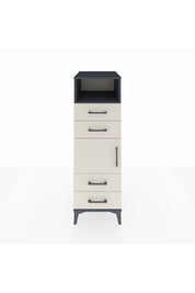 Kronos Dolap 2 Raflı 4 Çekmeceli Tek Kapaklı 44x59x134 - S82M054V4C