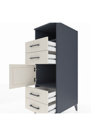 Kronos Dolap 2 Raflı 4 Çekmeceli Tek Kapaklı 44x59x134 - S82M054V4C