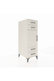 Kronos Dolap 2 Raflı 4 Çekmeceli Tek Kapaklı 44x59x134 - S82M055V1C