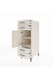 Kronos Dolap 2 Raflı 4 Çekmeceli Tek Kapaklı 44x59x134 - S82M055V1C