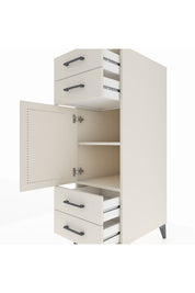 Kronos Dolap 2 Raflı 4 Çekmeceli Tek Kapaklı 44x59x134 - S82M055V1C