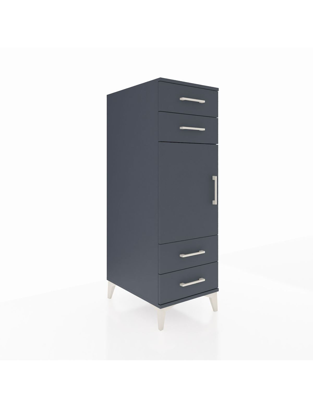 Kronos Dolap 2 Raflı 4 Çekmeceli Tek Kapaklı 44x59x134 - S82M055V5C